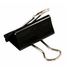 Зажим для бумаг 41 мм Deli черный, (12шт/уп),Китай