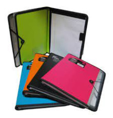 Папка на резинках  А4,  7 отделений, с блокнотом, Deli. Китай