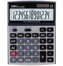 Калькулятор 14р. настольный DELI 193*139*34 мм, метал.корпус. Китай