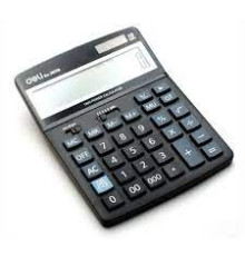 Калькулятор 16р.Deli ,черный настольный 193*139*35мм., Китай