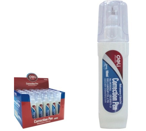 Корректирующий карандаш 10мл Deli, метал.наконечник,Китай