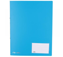 Папка на 2 кольцах Deli, 30мм, 700мкм, A4, голубая полипропилен, Китай