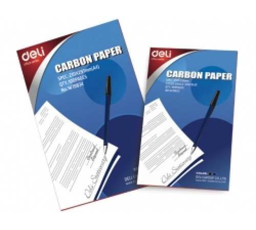 Бумага копировальная синяя А4 100л DELI, Китай