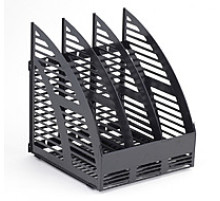 Модуль вертик. 160 мм с передней стенкой, 3 отделения, черный, РБ