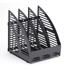 Модуль вертик. 160 мм с передней стенкой, 3 отделения, черный, РБ