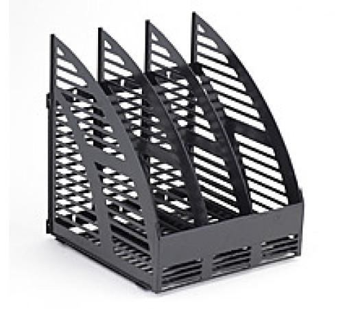 Модуль вертик. 160 мм с передней стенкой, 3 отделения, черный, РБ