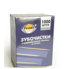 Зубочистки бамбуковые в индивидуальной ПП-упаковке 1000 шт/упак AVIORA. Китай