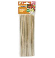 Шампуры для шашлыка 20 см бамбук 100 шт/уп., PATERRA, Россия