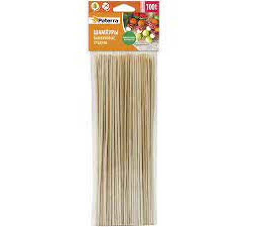 Шампуры для шашлыка 20 см бамбук 100 шт/уп., PATERRA, Россия