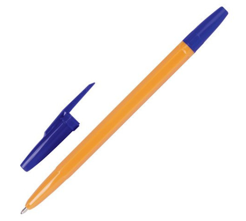 Ручка шариковая "Corvina" оранж корпус, синие чернила, Италия