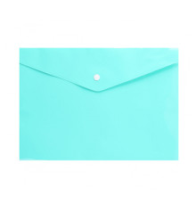 Папка-конверт А4 на кнопке Class180 мкм цв. пастельный  зелёный, Китай