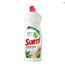 900 гр Средство  д/мытья посуды SORTI  Бальзам с Алоэ Вера, РФ