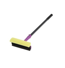 Окномойка 44см пласт"Практик" с резинкой и паролоном,  с черенком . РФ