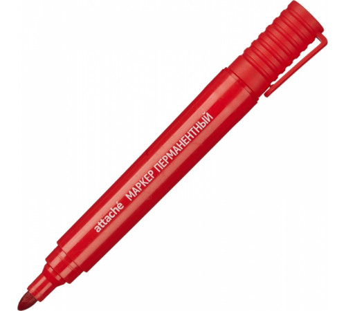 Маркер перманентный универс. Attache  Economy красный 2-3 мм, Китай