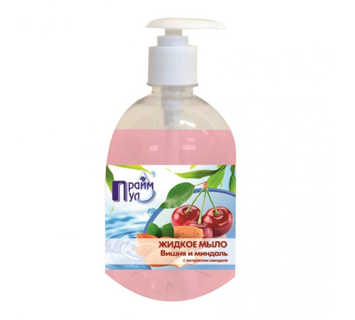 Мыло жидкое 0,5л  Вишня и миндаль, с экстр. минд.(дозатор),РБ, Без НДС согл. пп1.16 п.1 ст. 118 НКРБ