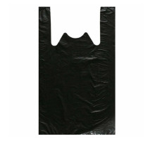 Пакет-майка п/эт ПНД 300*160*550 черный 15 мкм 100 шт/уп. РБ