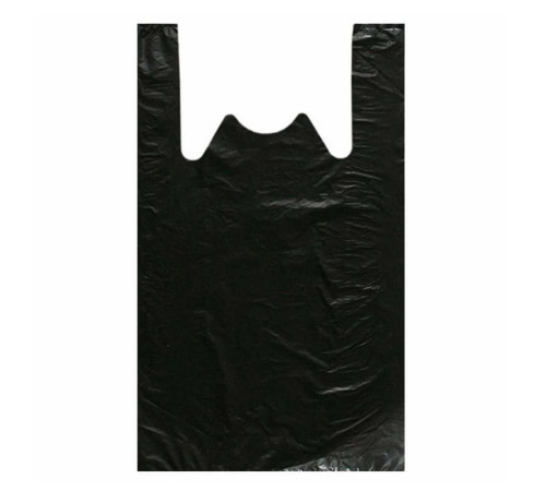 Пакет-майка п/эт ПНД 300*160*550 черный 15 мкм 100 шт/уп. РБ