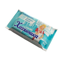 Мыло белое хозяйственное 65%  200г. "Хозяюшка" (ГЖК) сияющая белизна, флоу-пак РБ