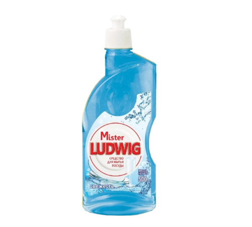 500 мл Средство  д/мытья посуды "Mister Ludwig" Свежесть, РБ