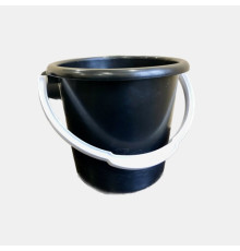 Ведро 10л пластик черное с рисунком, Туркменистан