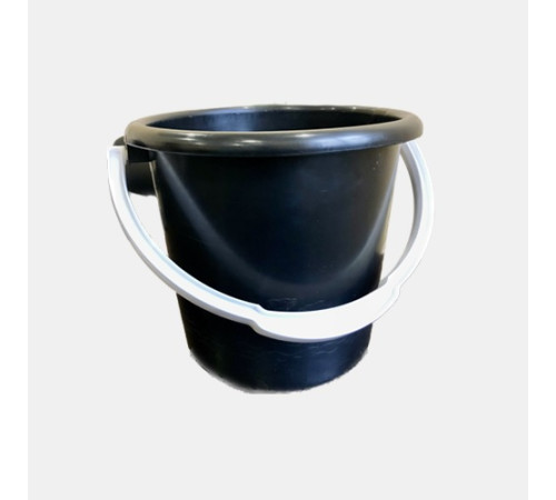 Ведро 10л пластик черное с рисунком, Туркменистан