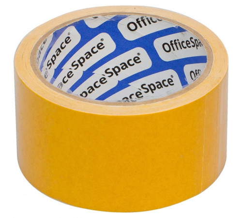 Клейкая лента двусторонняя полипропиленовая OfficeSpace, 50 мм*10 м, РФ