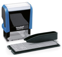 Штамп самонаборный на 3 строки Trodat 4911/DB, размер текст. области 38*14 мм, корп. синий, Австрия