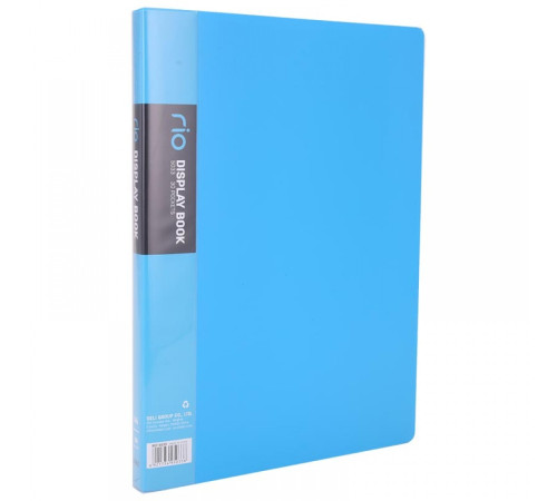 Папка 30 файлов A4, 19мм, 750мкм, голубая, Deli. Китай