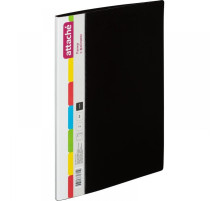 Папка 10 файлов Attache, A4, 10 мм, 700 мкм, черная, РФ