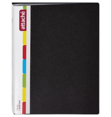 Папка 20 файлов  Attache, A4, 700мкм, черная  Attache. Россия