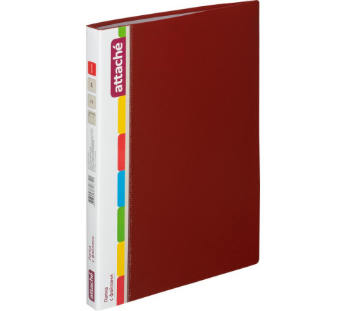 Папка 40 файлов  Attache, A4, 700мкм, красная, Attache. Россия