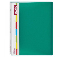 Папка 40 файлов  Attache, A4, 700мкм, зеленая  Attache. Россия