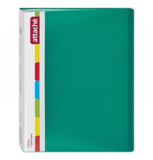 Папка 40 файлов  Attache, A4, 700мкм, зеленая  Attache. Россия