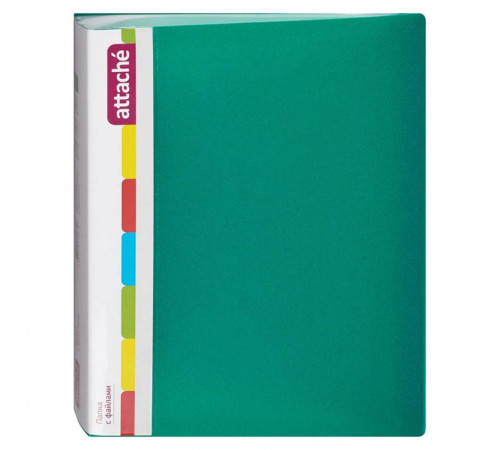 Папка 60 файлов  Attache, A4, 700мкм, зеленая, Attache. Россия