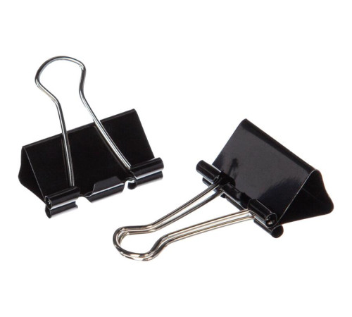 Зажим для бумаг 25мм 12шт/уп Attache, в карт.кор, цветные, КИТАЙ