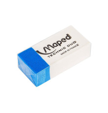 Ластик Maped "Technic Duo"комбинированный, белый/голубой, целлоф.,Франция
