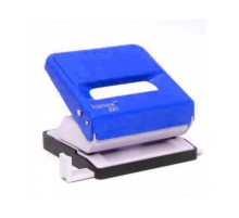 Дырокол 25л. KANEX 520  цвет синий, корп. метал, с огр. линейкой, Индия