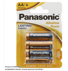 Батарейка LR6 АА  Panasonic Alkaline Power алкалайн. 1,5V  4шт/упак, Бельгия