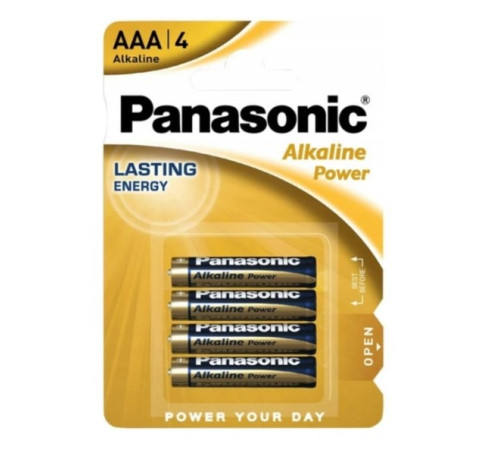 Батарейка LR03 ААA  Panasonic Alkaline Power алкалайн. 1,5V  4шт/упак, Бельгия