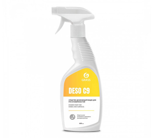 Средство дезинфицирующее GRASS "deso c9 ", 600 мл, с триггером. РФ