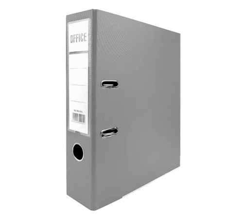 Папка регистратор А4, ПВХ Эко, 75 мм. Moya, серый, Китай