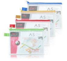 Папка А5 на молнии Deli, 280 мкм, прозрачная(мягкая, прозрачная ),  Китай