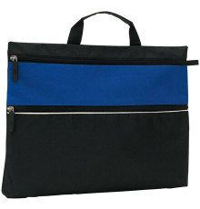 Сумка д/документов "File" полиэстер., черный/синий, Китай