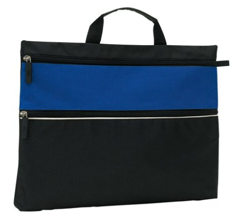 Сумка д/документов "File" полиэстер., черный/синий, Китай
