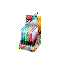 Карандаш авт. 0.5 ММ, MAPED "BLACK PEPS LONG LIFE", с ластиком, ассорти,  Китай