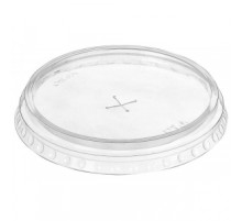 Крышка Шейк плоская с отверстием  95мм. ПЭТ, прозрач ,50шт /упак, РФ