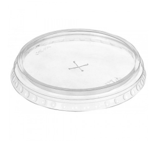Крышка Шейк плоская с отверстием  95мм. ПЭТ, прозрач ,50шт /упак, РФ