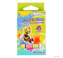 Мелки  цветные 4шт. Дарвиш прямоуг. РФ