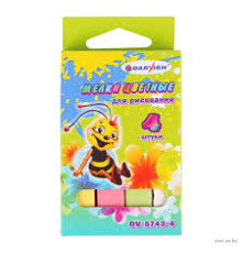 Мелки  цветные 4шт. Дарвиш прямоуг. РФ