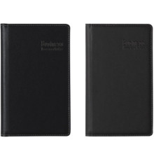 Визитница 110*193 мм , 120 отделений DELI корпус черный/коричневый, кож.зам,. Китай